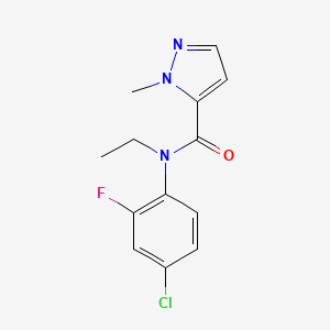 N-(4-chloro-2-fluorophenyl)-N-ethyl-2-methylpyrazole-3-carboxamide