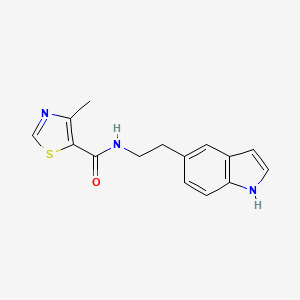 N-[2-(1H-indol-5-yl)ethyl]-4-methyl-1,3-thiazole-5-carboxamide