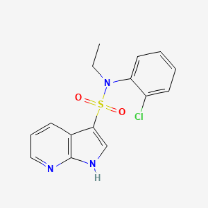 N-(2-chlorophenyl)-N-ethyl-1H-pyrrolo[2,3-b]pyridine-3-sulfonamide