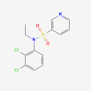 molecular formula C13H12Cl2N2O2S B6626208 N-(2,3-dichlorophenyl)-N-ethylpyridine-3-sulfonamide 