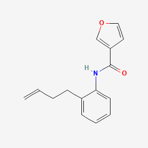 molecular formula C15H15NO2 B6626439 N-(2-but-3-enylphenyl)furan-3-carboxamide 