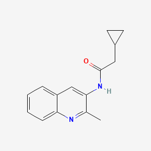molecular formula C15H16N2O B6626450 2-cyclopropyl-N-(2-methylquinolin-3-yl)acetamide 