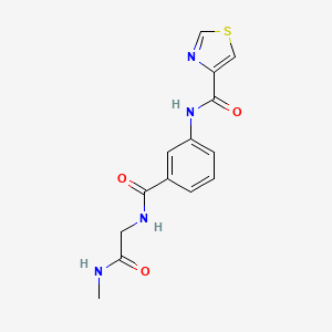 N-[3-[[2-(methylamino)-2-oxoethyl]carbamoyl]phenyl]-1,3-thiazole-4-carboxamide