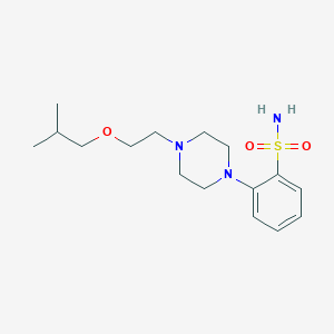 2-[4-[2-(2-Methylpropoxy)ethyl]piperazin-1-yl]benzenesulfonamide