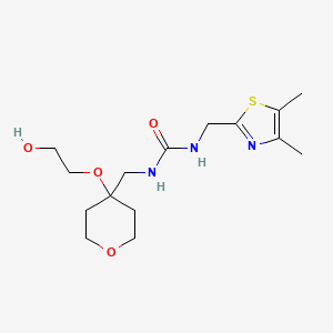 1-[(4,5-Dimethyl-1,3-thiazol-2-yl)methyl]-3-[[4-(2-hydroxyethoxy)oxan-4-yl]methyl]urea