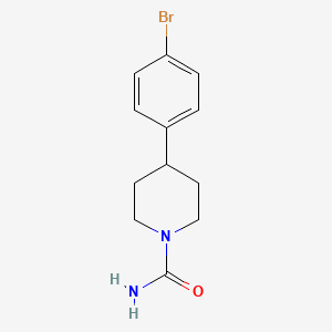 molecular formula C12H15BrN2O B6626541 4-(4-Bromophenyl)piperidine-1-carboxamide 