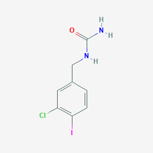molecular formula C8H8ClIN2O B6626544 (3-Chloro-4-iodophenyl)methylurea 