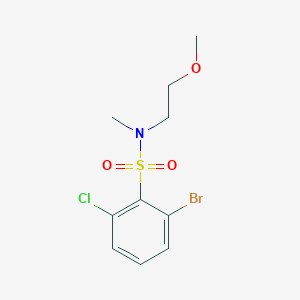 2-bromo-6-chloro-N-(2-methoxyethyl)-N-methylbenzenesulfonamide