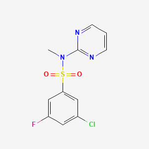 3-chloro-5-fluoro-N-methyl-N-pyrimidin-2-ylbenzenesulfonamide