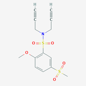 2-methoxy-5-methylsulfonyl-N,N-bis(prop-2-ynyl)benzenesulfonamide