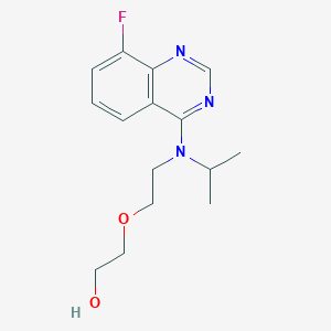 molecular formula C15H20FN3O2 B6626747 2-[2-[(8-Fluoroquinazolin-4-yl)-propan-2-ylamino]ethoxy]ethanol 