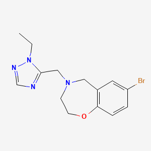 7-bromo-4-[(2-ethyl-1,2,4-triazol-3-yl)methyl]-3,5-dihydro-2H-1,4-benzoxazepine