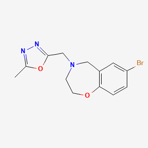 7-bromo-4-[(5-methyl-1,3,4-oxadiazol-2-yl)methyl]-3,5-dihydro-2H-1,4-benzoxazepine