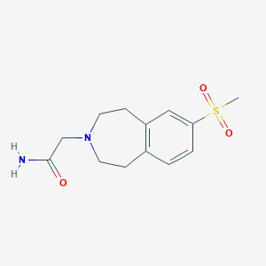 2-(7-Methylsulfonyl-1,2,4,5-tetrahydro-3-benzazepin-3-yl)acetamide