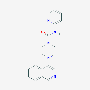 4-isoquinolin-4-yl-N-pyridin-2-ylpiperazine-1-carboxamide