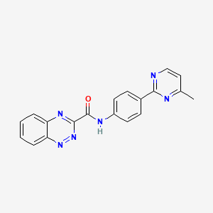 N-[4-(4-methylpyrimidin-2-yl)phenyl]-1,2,4-benzotriazine-3-carboxamide