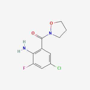 (2-Amino-5-chloro-3-fluorophenyl)-(1,2-oxazolidin-2-yl)methanone