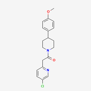 molecular formula C19H21ClN2O2 B6626957 2-(5-Chloropyridin-2-yl)-1-[4-(4-methoxyphenyl)piperidin-1-yl]ethanone 