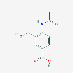 B066270 4-Acetamido-3-(hydroxymethyl)benzoic acid CAS No. 183430-33-3