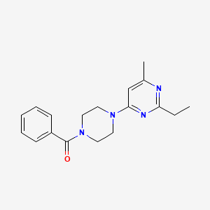 [4-(2-Ethyl-6-methylpyrimidin-4-yl)piperazin-1-yl]-phenylmethanone