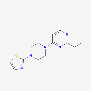 2-[4-(2-Ethyl-6-methylpyrimidin-4-yl)piperazin-1-yl]-1,3-thiazole