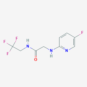 2-[(5-fluoropyridin-2-yl)amino]-N-(2,2,2-trifluoroethyl)acetamide