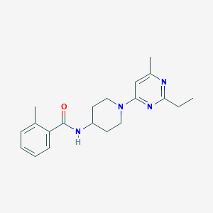 N-[1-(2-ethyl-6-methylpyrimidin-4-yl)piperidin-4-yl]-2-methylbenzamide