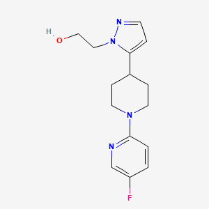 2-[5-[1-(5-Fluoropyridin-2-yl)piperidin-4-yl]pyrazol-1-yl]ethanol