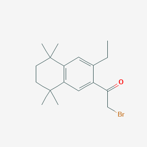 B066272 2-Bromo-1-(3-ethyl-5,5,8,8-tetramethyl-5,6,7,8-tetrahydronaphthalen-2-yl)ethan-1-one CAS No. 175136-57-9