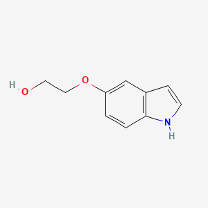 molecular formula C10H11NO2 B6627269 2-(1H-indol-5-yloxy)ethanol 
