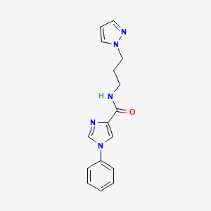 1-phenyl-N-(3-pyrazol-1-ylpropyl)imidazole-4-carboxamide