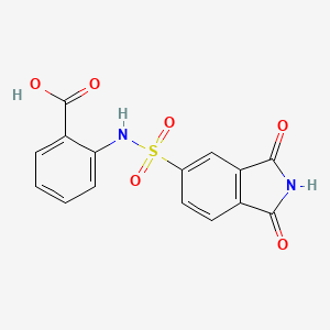 2-[(1,3-Dioxoisoindol-5-yl)sulfonylamino]benzoic acid