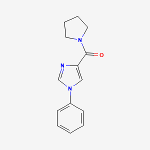 (1-Phenylimidazol-4-yl)-pyrrolidin-1-ylmethanone