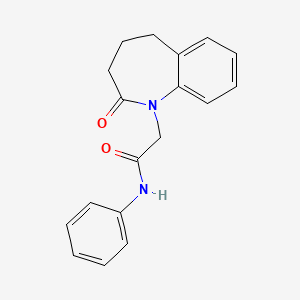 2-(2-oxo-4,5-dihydro-3H-1-benzazepin-1-yl)-N-phenylacetamide