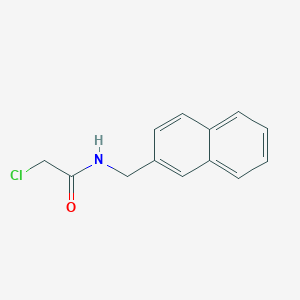 molecular formula C13H12ClNO B6627315 2-chloro-N-(naphthalen-2-ylmethyl)acetamide 