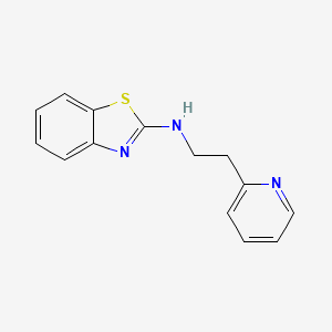 molecular formula C14H13N3S B6627319 N-(2-pyridin-2-ylethyl)-1,3-benzothiazol-2-amine 
