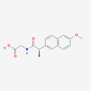 molecular formula C16H17NO4 B6627341 N-[(S)-2-(6-Methoxy-2-naphthyl)propionyl]glycine 