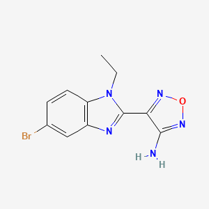 4-(5-Bromo-1-ethyl-1H-benzoimidazol-2-yl)furazan-3-ylamine