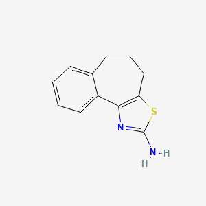 molecular formula C12H12N2S B6627361 5,6-二氢-4H-苯并[6,7]环庚并[1,2-d]噻唑-2-胺 