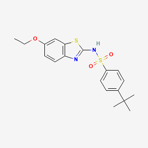 4-tert-butyl-N-(6-ethoxy-1,3-benzothiazol-2-yl)benzenesulfonamide
