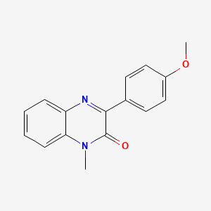 molecular formula C16H14N2O2 B6627390 1-Methyl-3-(4-methoxyphenyl)-1,2-dihydroquinoxaline-2-one 