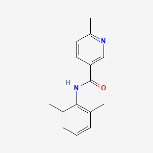 molecular formula C15H16N2O B6627399 N-(2,6-dimethylphenyl)-6-methylpyridine-3-carboxamide 