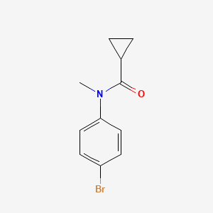 molecular formula C11H12BrNO B6627418 N-(4-bromophenyl)-N-methylcyclopropanecarboxamide 