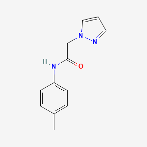 molecular formula C12H13N3O B6627426 N-(4-Methylphenyl)-2-(1H-pyrazole-1-yl)acetamide 