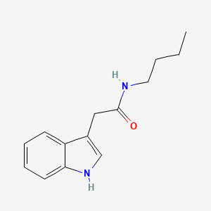 molecular formula C14H18N2O B6627432 N-Butyl-1H-indole-3-acetamide 