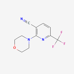 2-Morpholin-4-yl-6-(trifluoromethyl)pyridine-3-carbonitrile