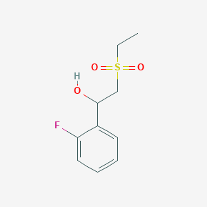 2-Ethanesulfonyl-1-(2-fluoro-phenyl)-ethanol