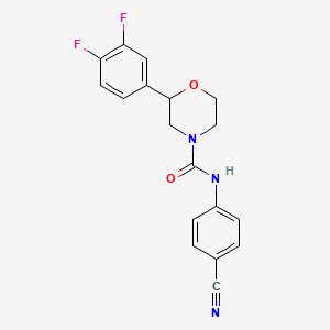 N-(4-cyanophenyl)-2-(3,4-difluorophenyl)morpholine-4-carboxamide