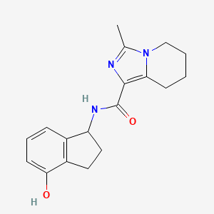 N-(4-hydroxy-2,3-dihydro-1H-inden-1-yl)-3-methyl-5,6,7,8-tetrahydroimidazo[1,5-a]pyridine-1-carboxamide