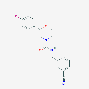 N-[(3-cyanophenyl)methyl]-2-(4-fluoro-3-methylphenyl)morpholine-4-carboxamide